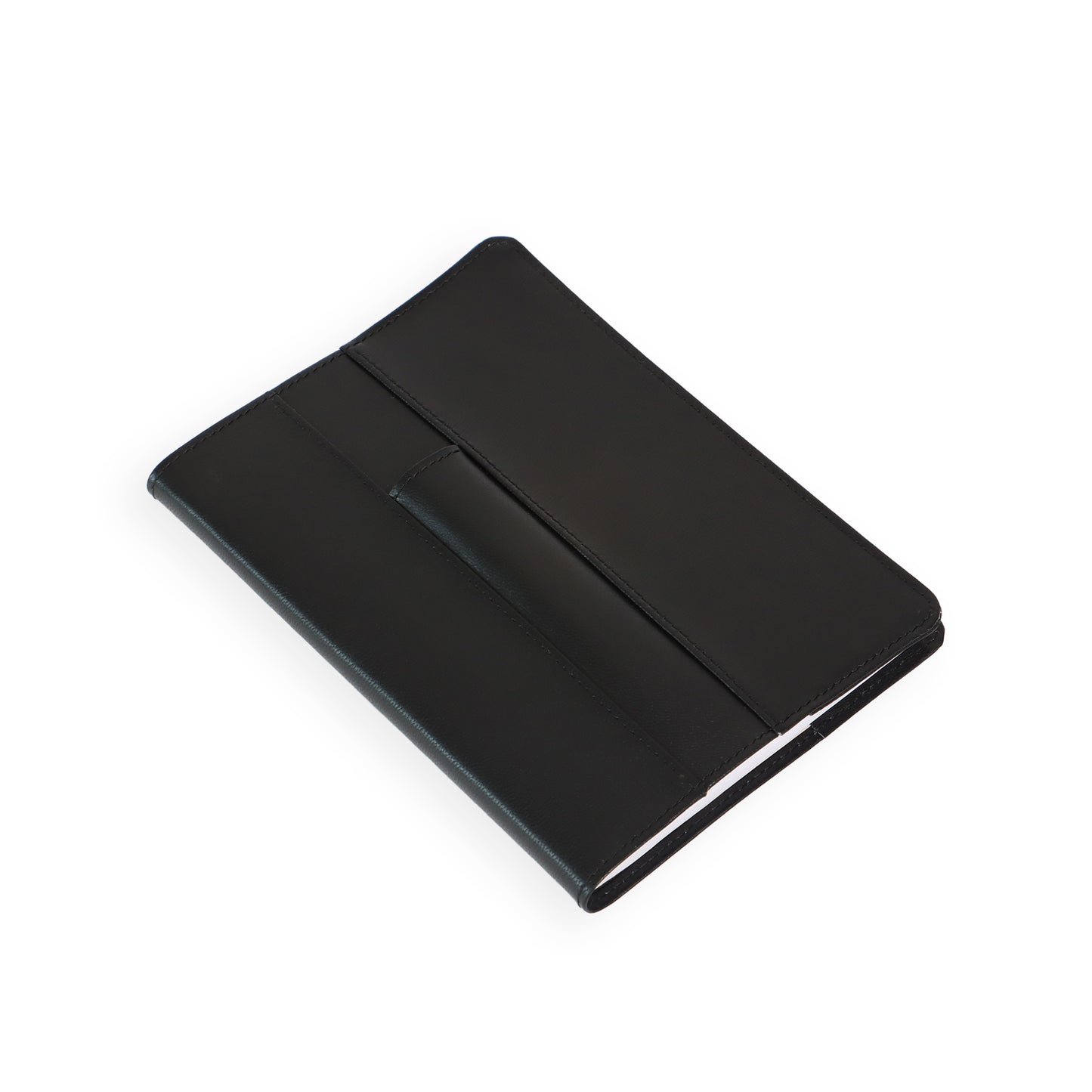 Soft Leather Refilalble Journal with Frontal Pen Pocket