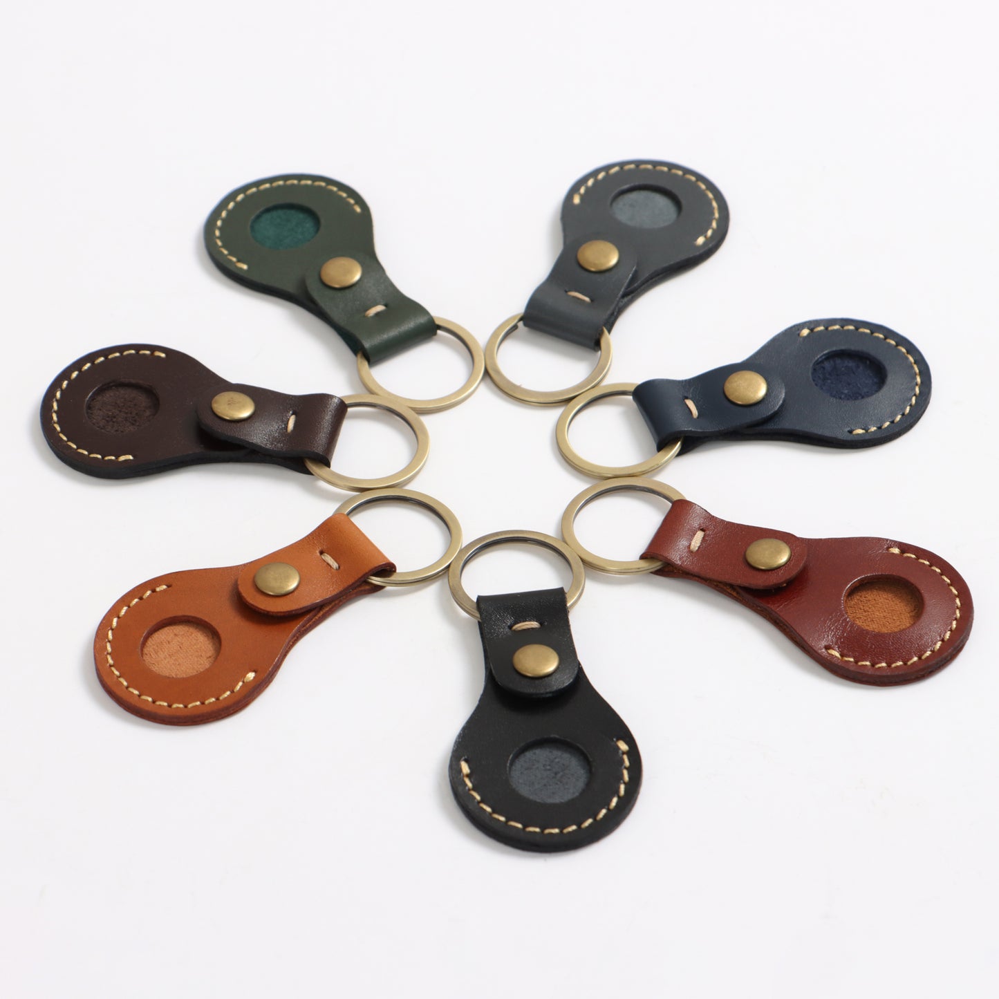 Custom Coin Holder Leather Key Ring