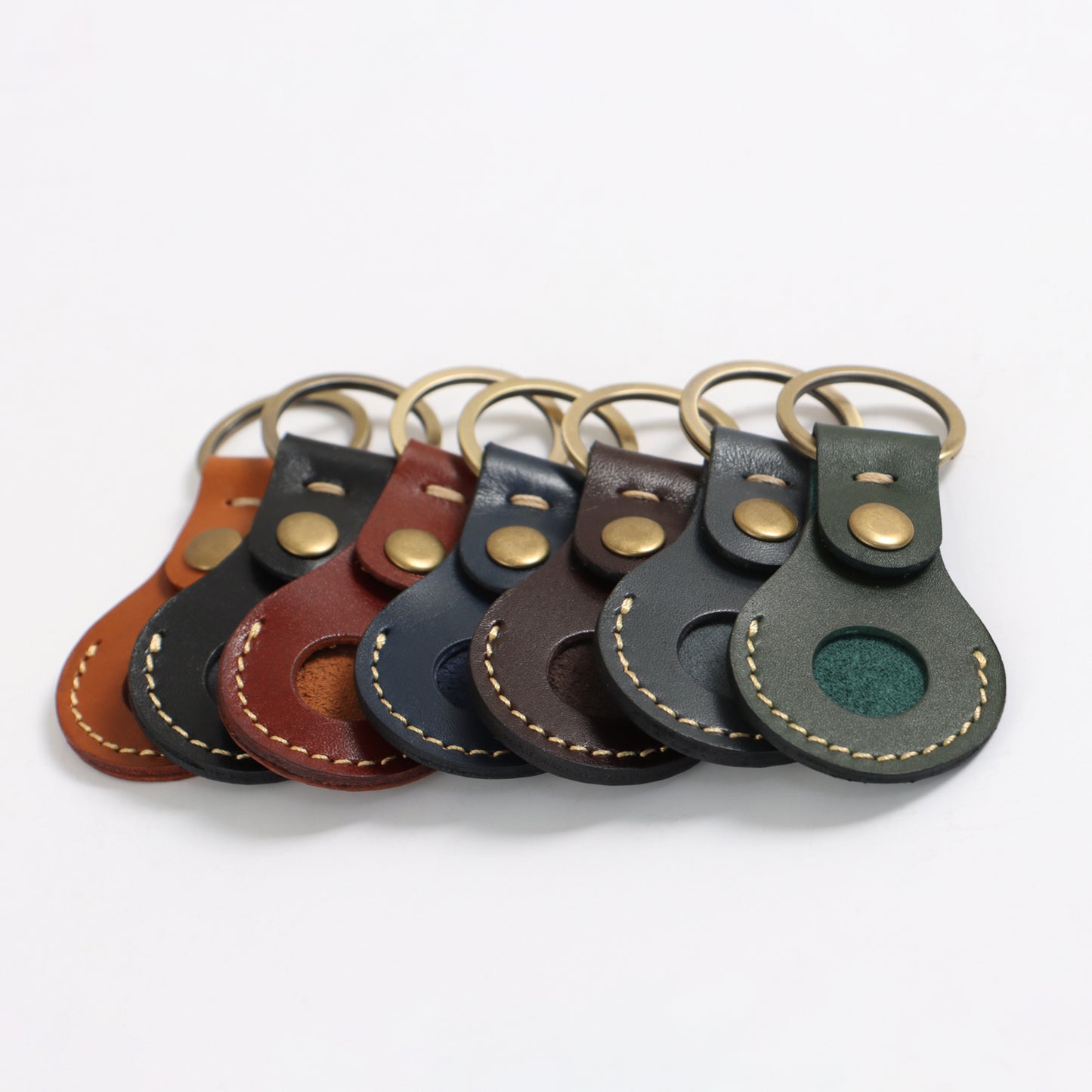 Custom Coin Holder Leather Key Ring