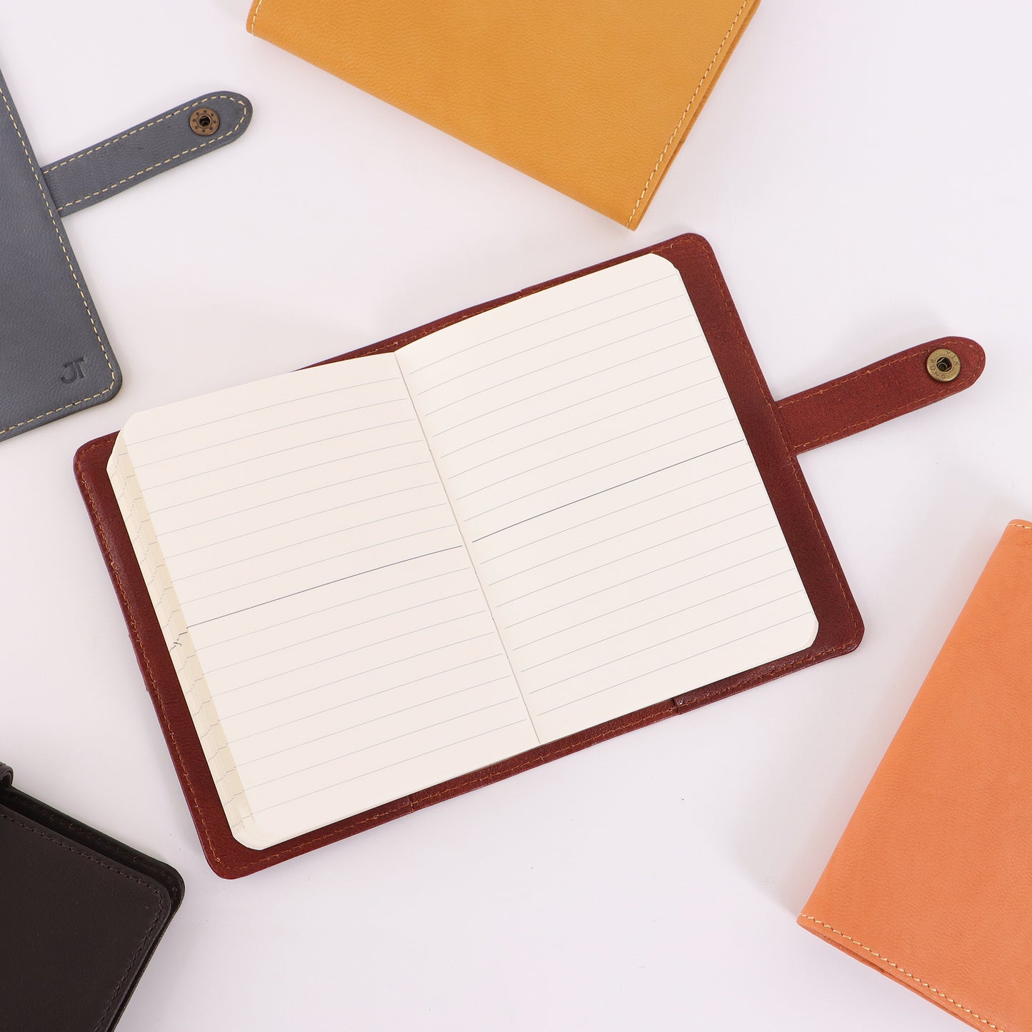 Snap Button Closure A6 Journal Personalised Leather Journal