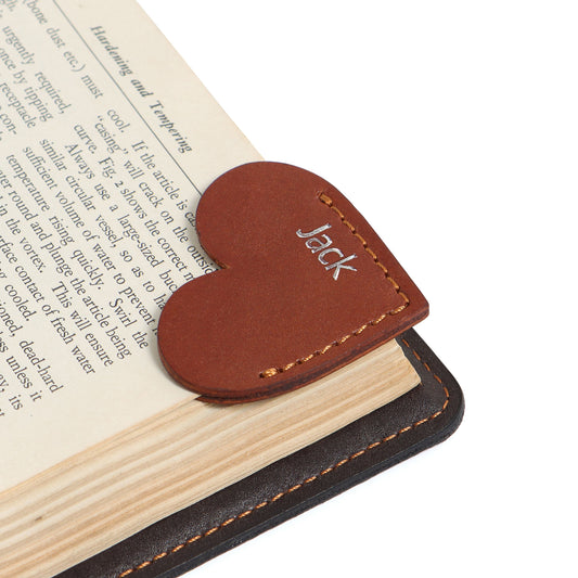 Heart Shaped Corner Bookmark Personalised Gifts