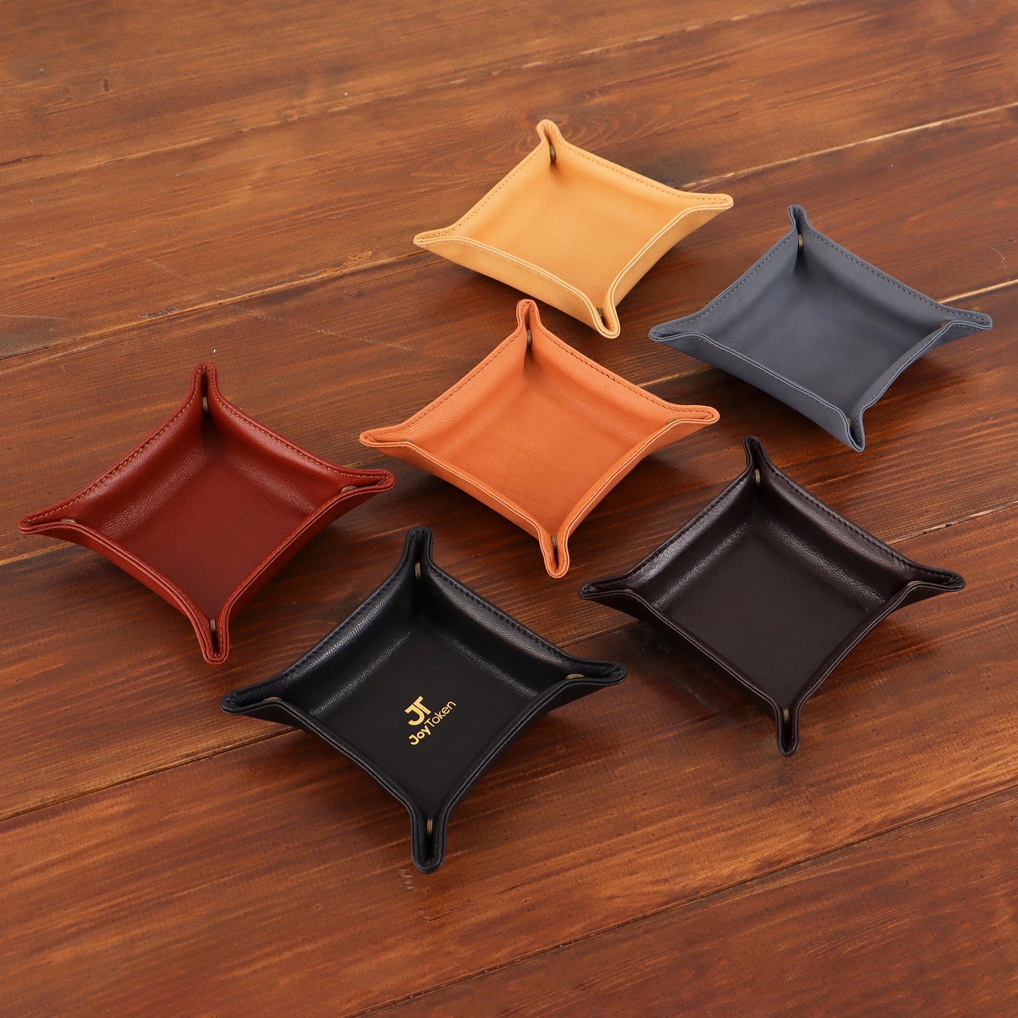 Personalised Leather Valet Tray Soft Leather Catch all Tray