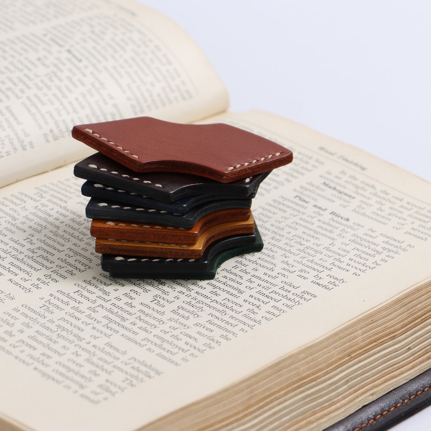 Personalised Bookmark Corner leather Bookmark
