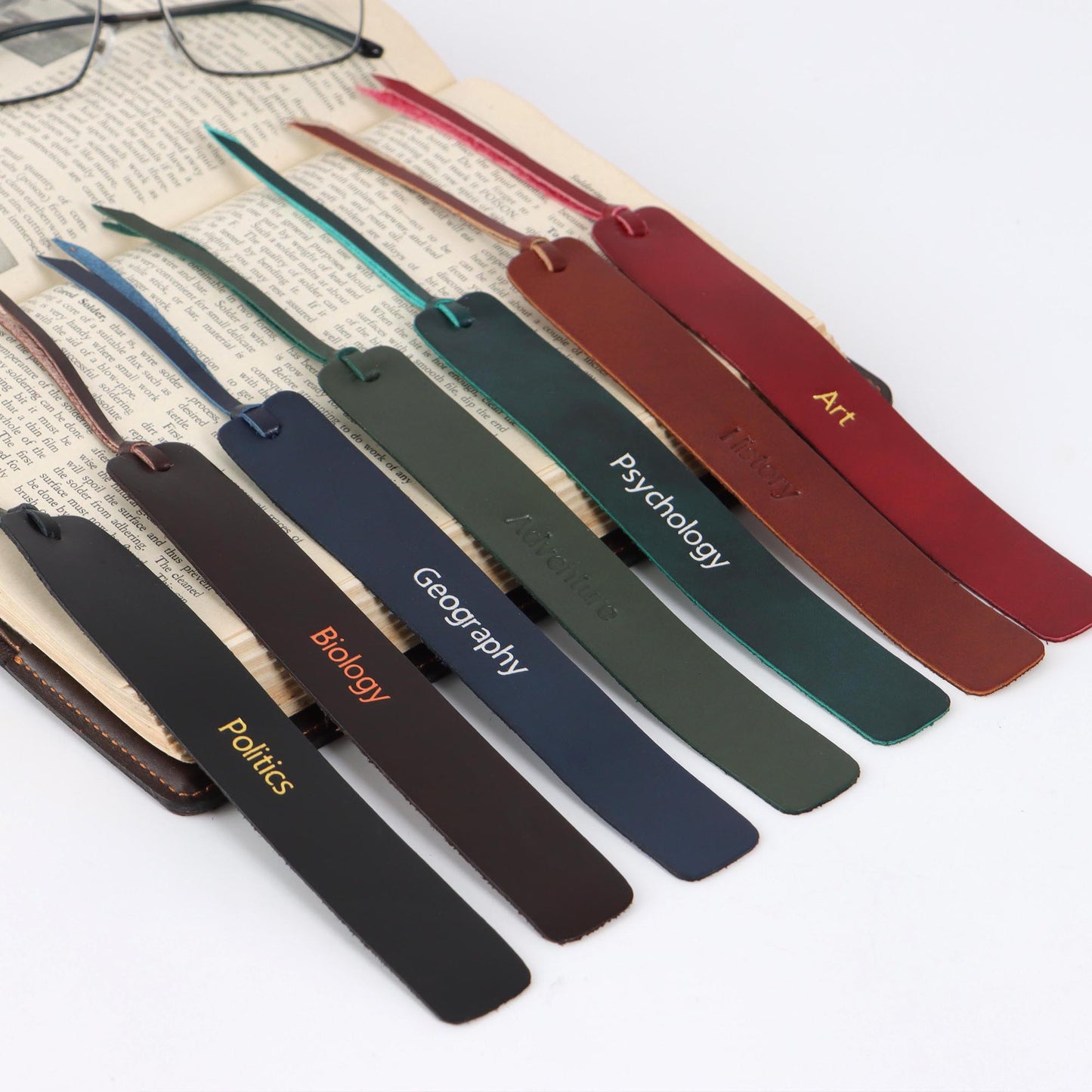 Personalised Bookmark Leather Bookmark Book Lovers Gift