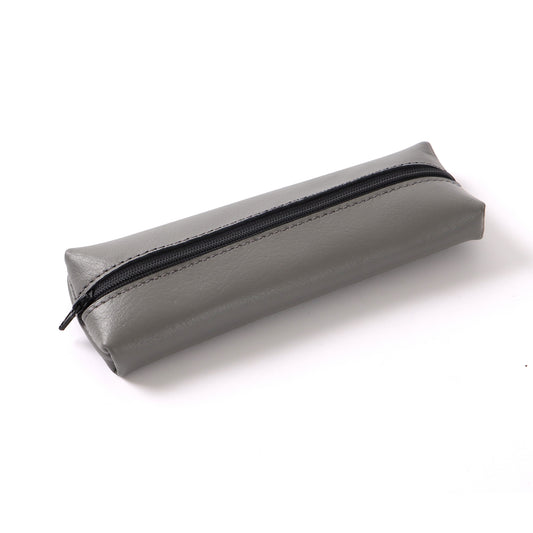 Zipper Pen and Pencil Case Pouch Bag Leather Pencil Case