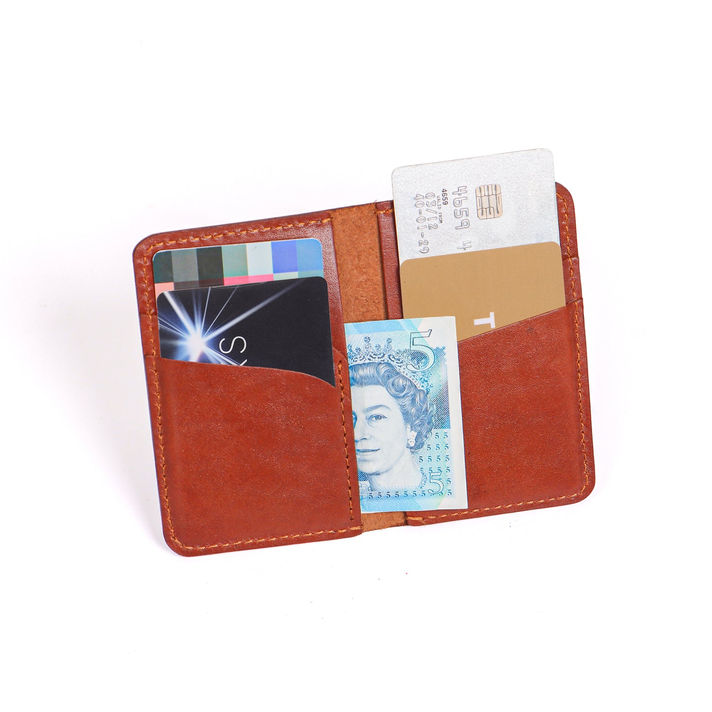 Personalised Leather Card Holder and Keychain Set