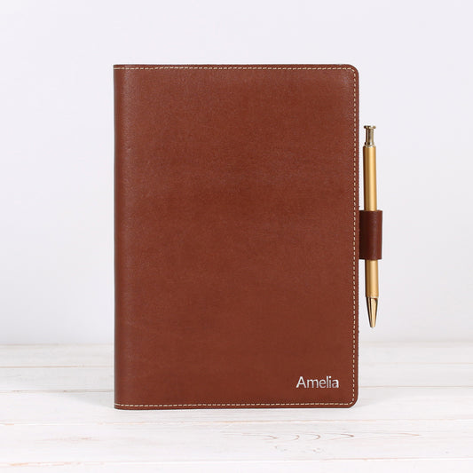 Personalised Leather Journal A5