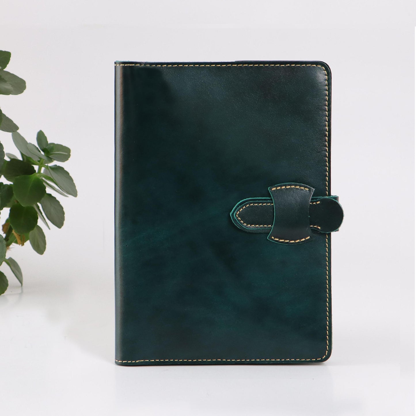 Refillable A5 Notebook Personalised Journal with Mobile Phone and Pen Holder