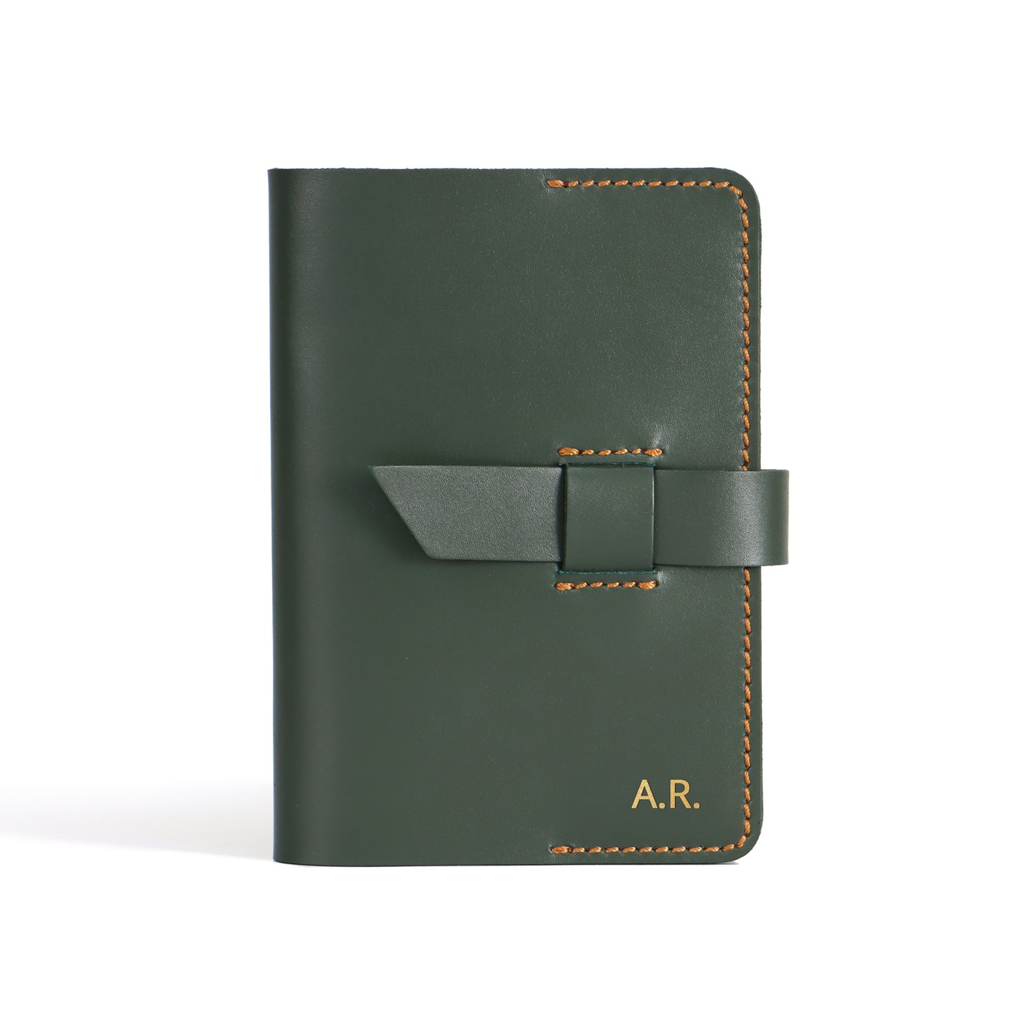 Leather Journal A6 Personalised Notebook Leather Flap Closure