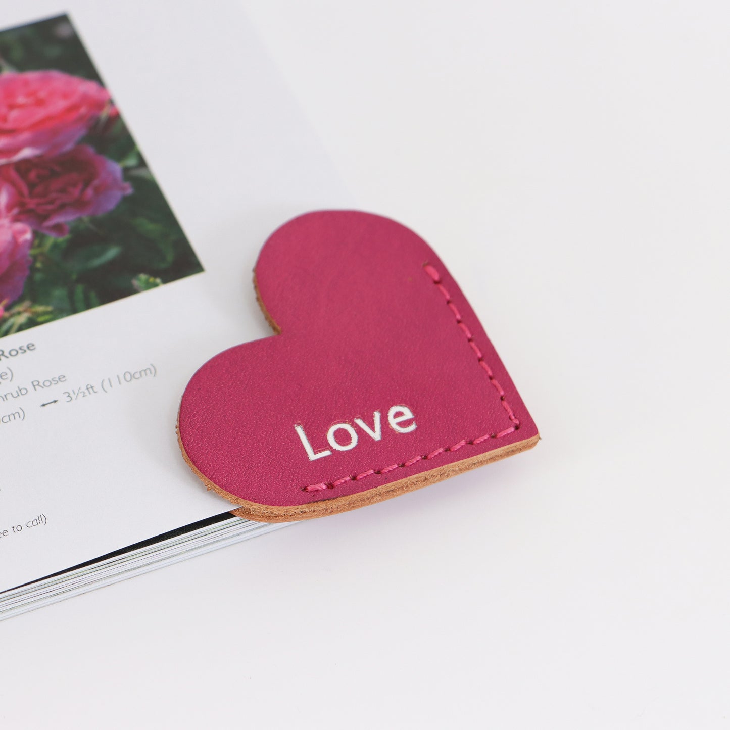 Heart Shaped Corner Bookmark Personalised Gifts
