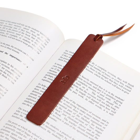 Personalisiertes Lesezeichen aus Leder, Geschenk für Buchliebhaber