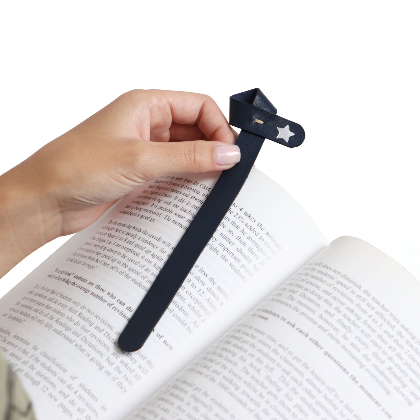 Personalised Leather Bookmark Gift For Readers Writers