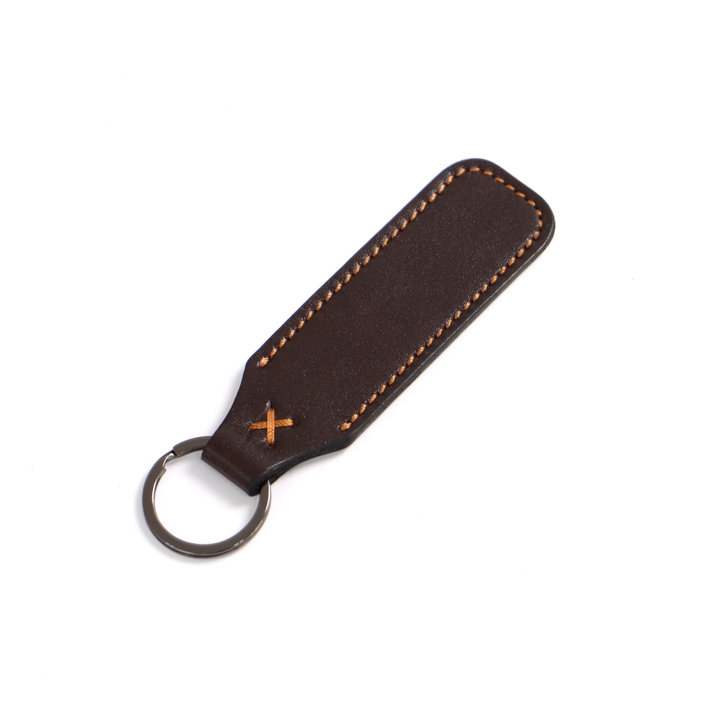 Leather Keyring Emboss Monogrammed Key Holder