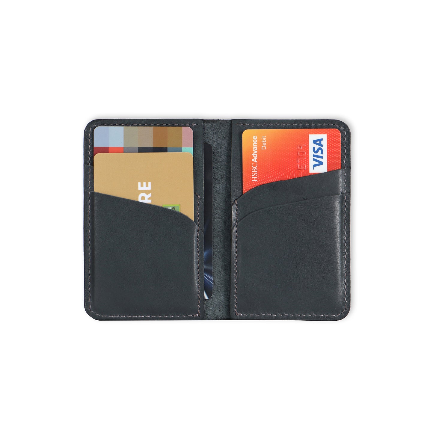 Mini-Geldbörse mit Kartenhalter aus Leder