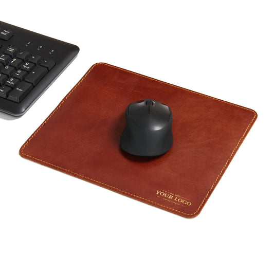 Personalized Leather Mouse Pad Office Mouse Mat Desk Decor