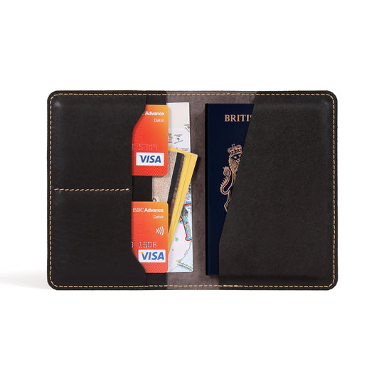 Passport Holder Leather Passport cover with Card Holders