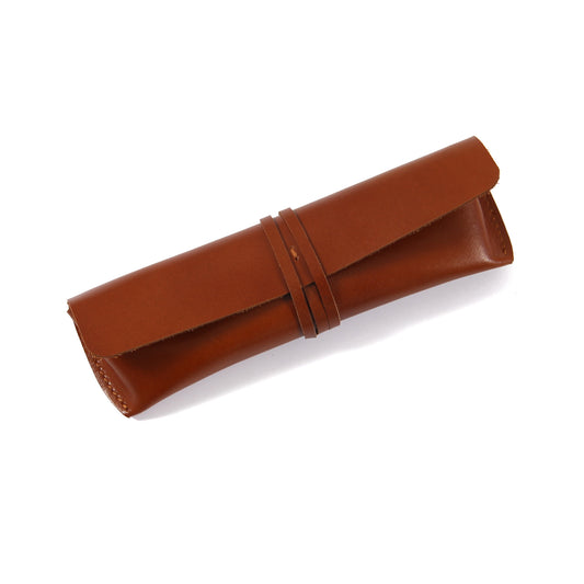 Leather Pen Case Wrap Pencil Case