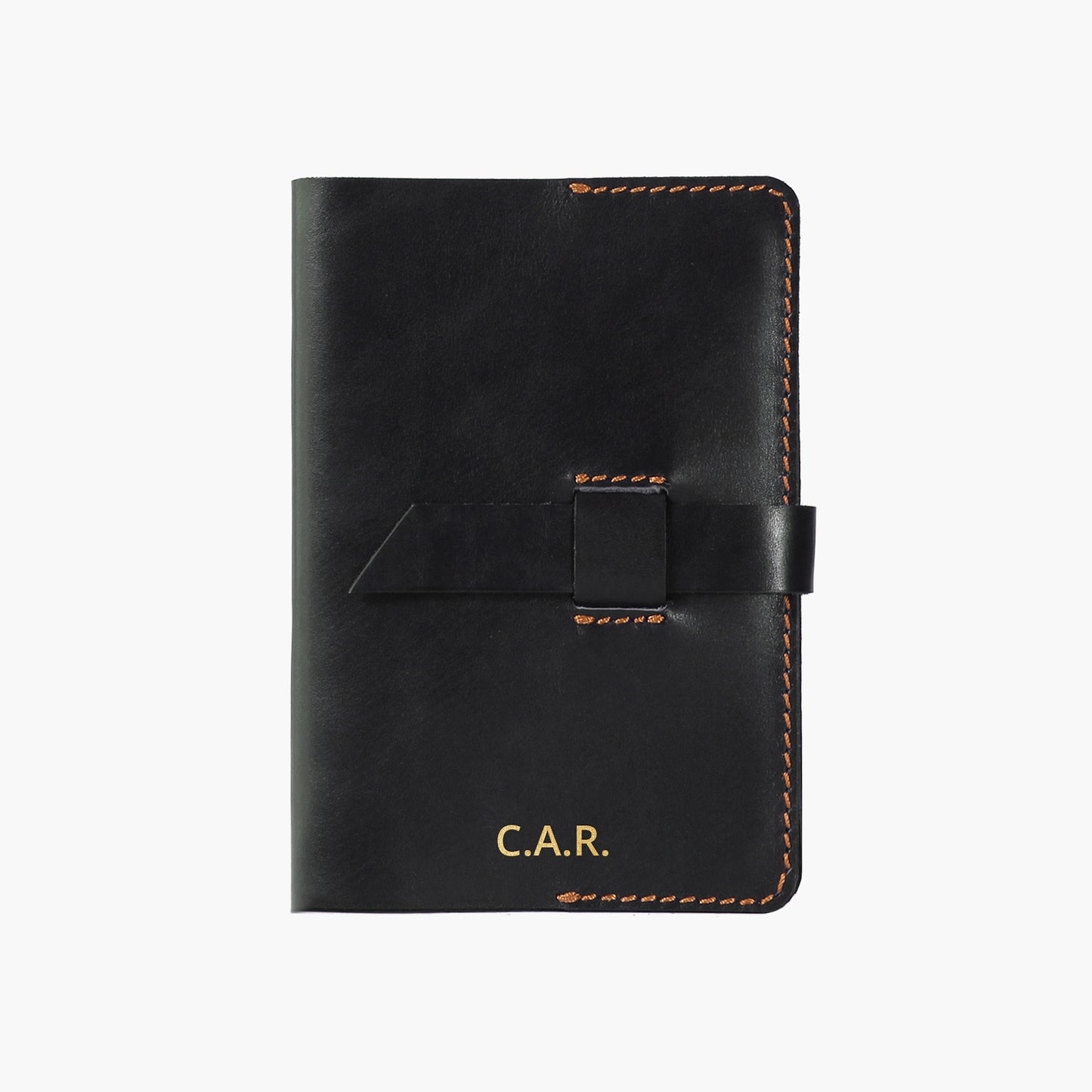 Leather Journal A6 Personalised Notebook Leather Flap Closure