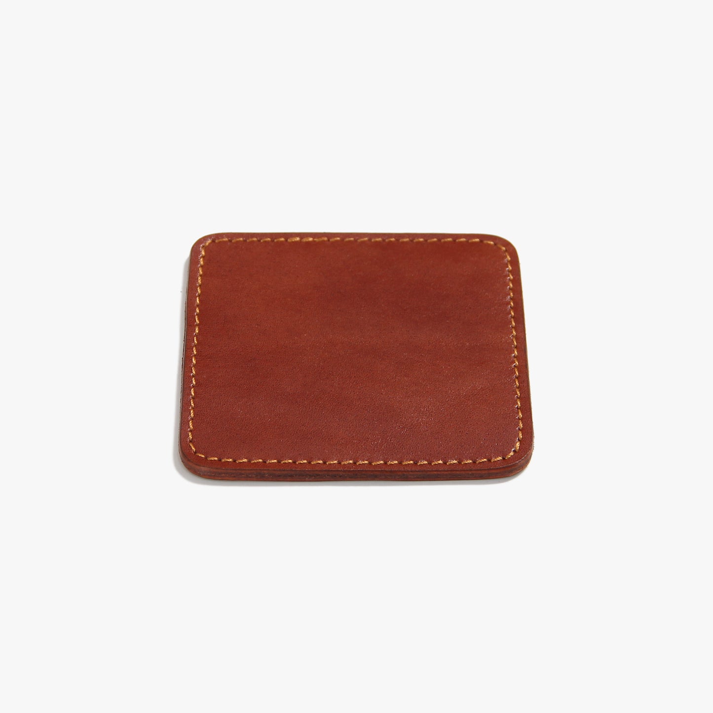 Set of 4 Personalized Genuine Leather Coasters Drink Coasters