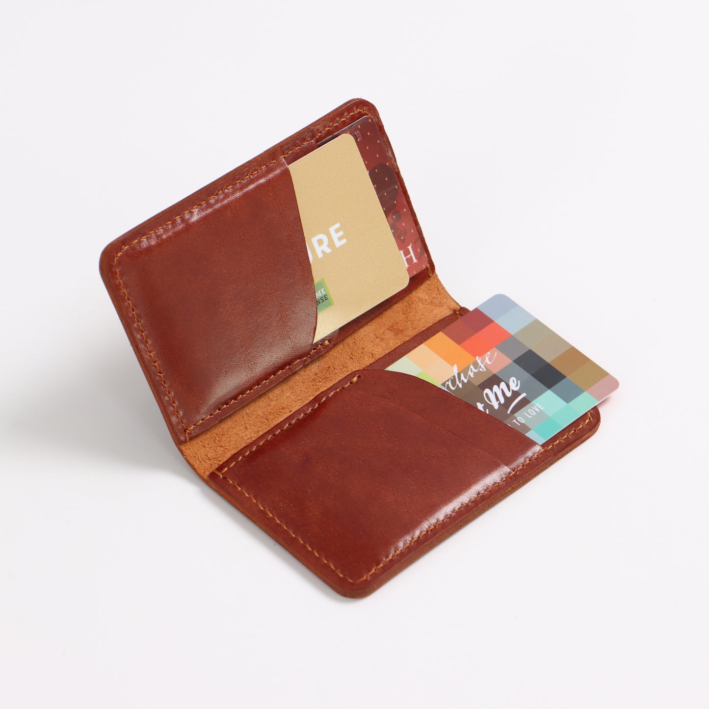 Mini-Geldbörse mit Kartenhalter aus Leder