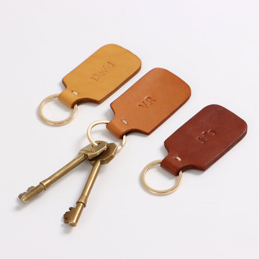 Leather Key Fob Personalised Key Holder