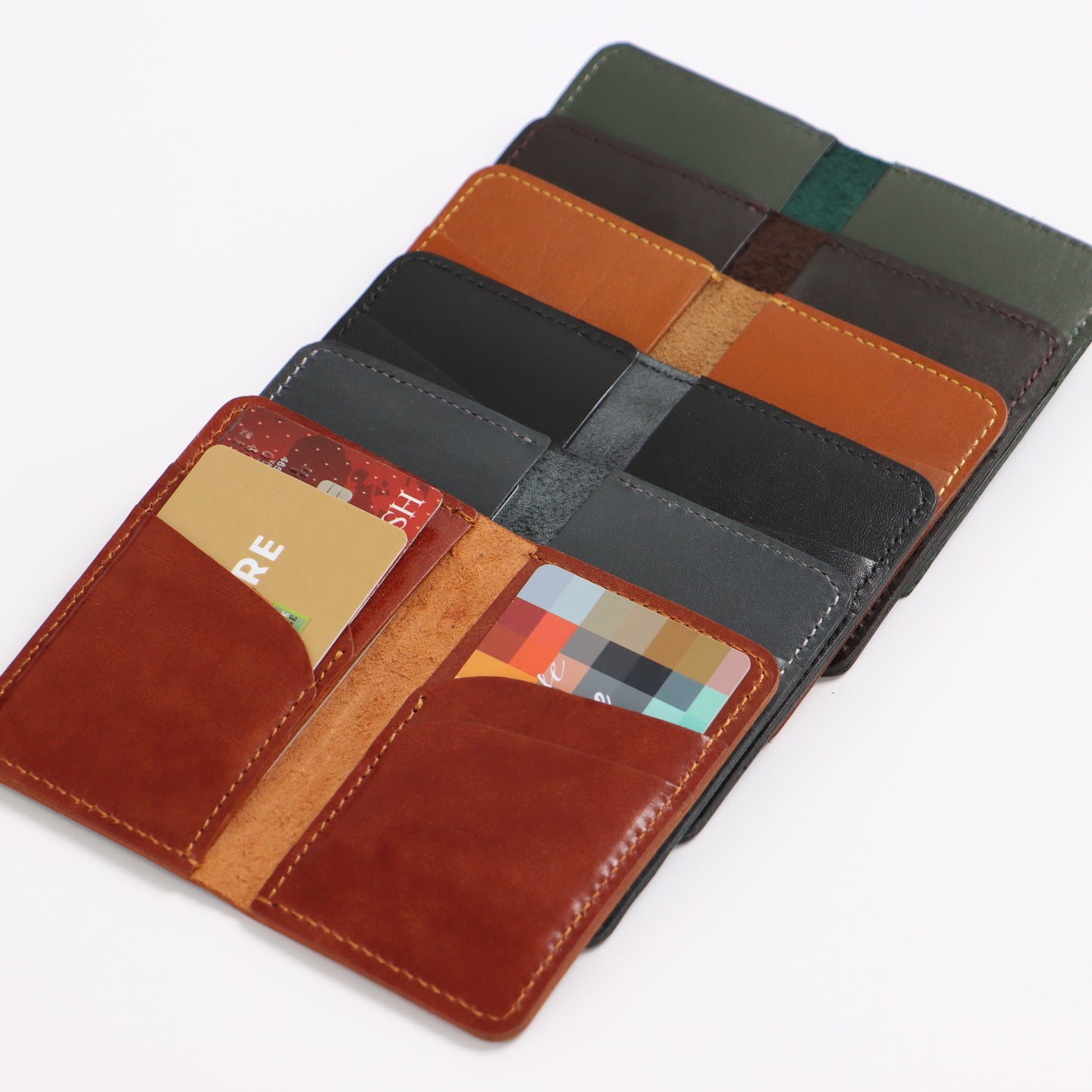 Leather Card Holder Mini Pocket Wallet