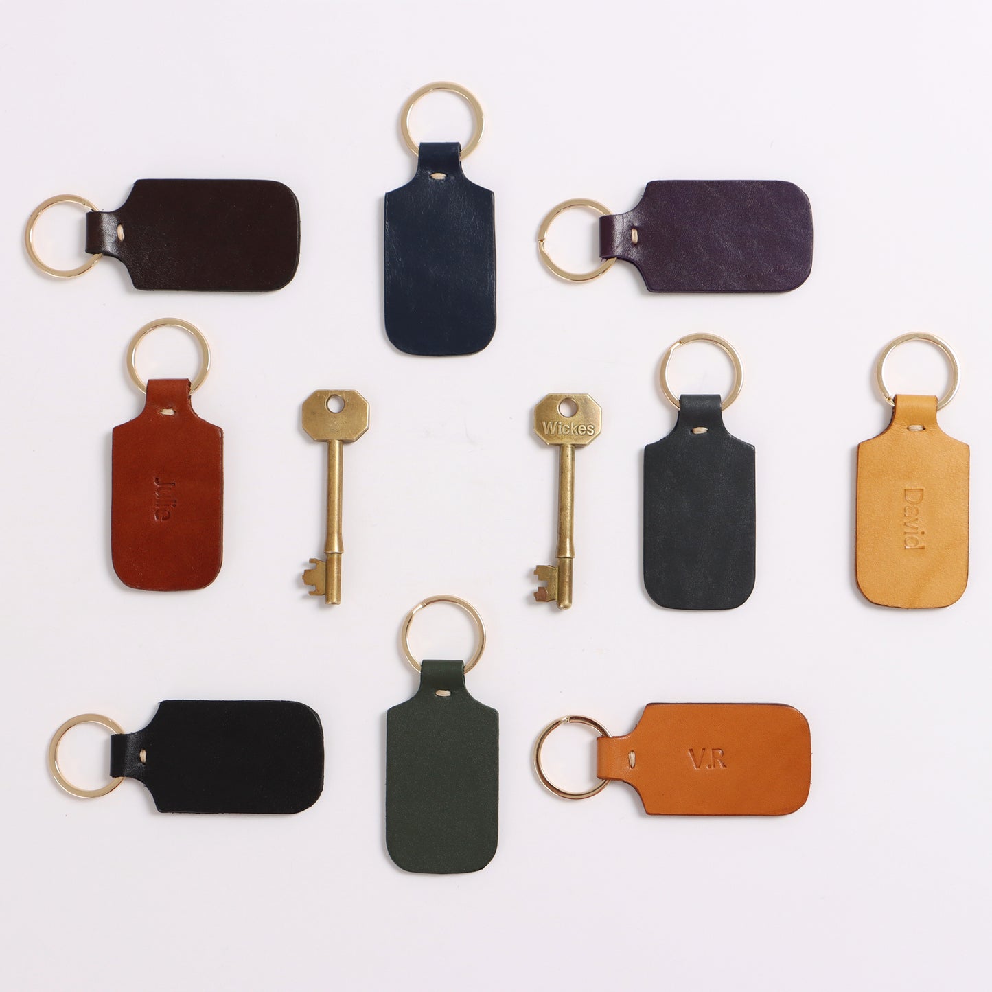 Leather Key Fob Personalised Key Holder
