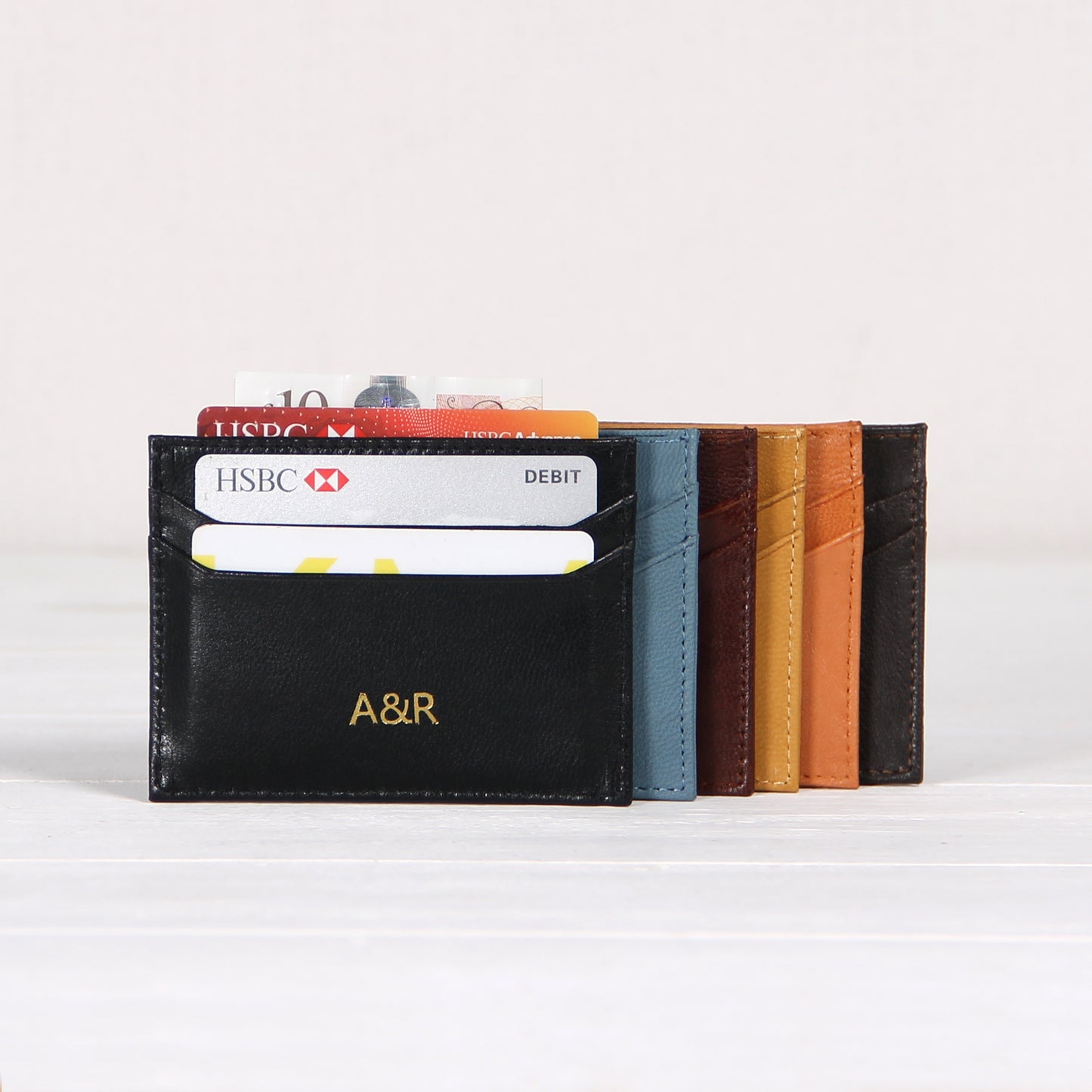 Slim Card Wallet Personalized Card Holder