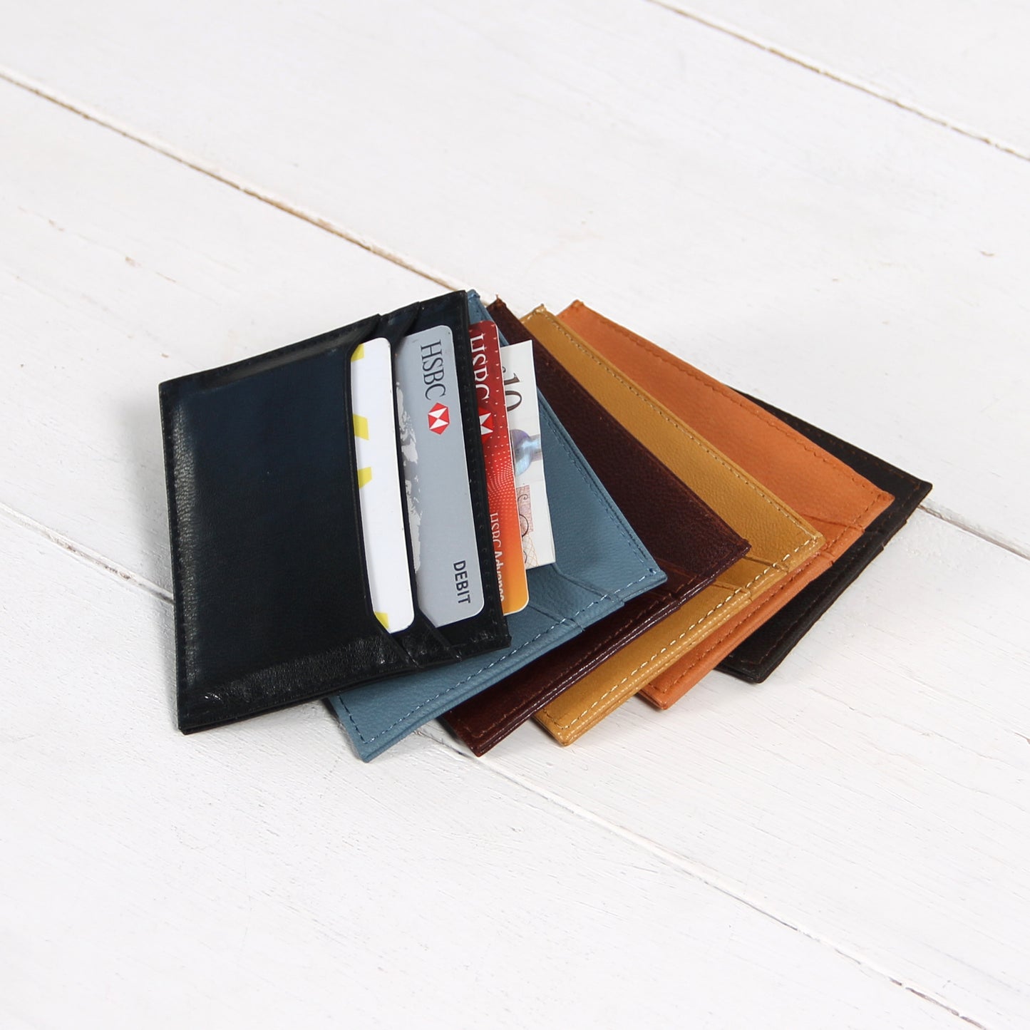 Slim Card Wallet Personalized Card Holder