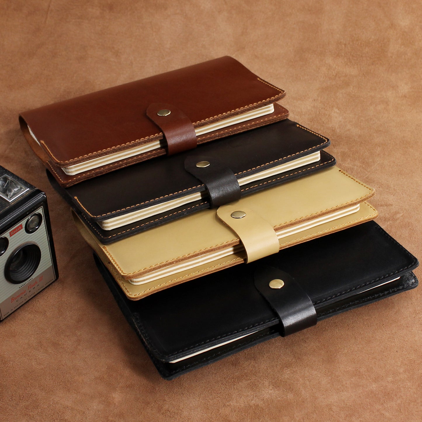 A5 Notebook Traveler's Notebook Leather Journal