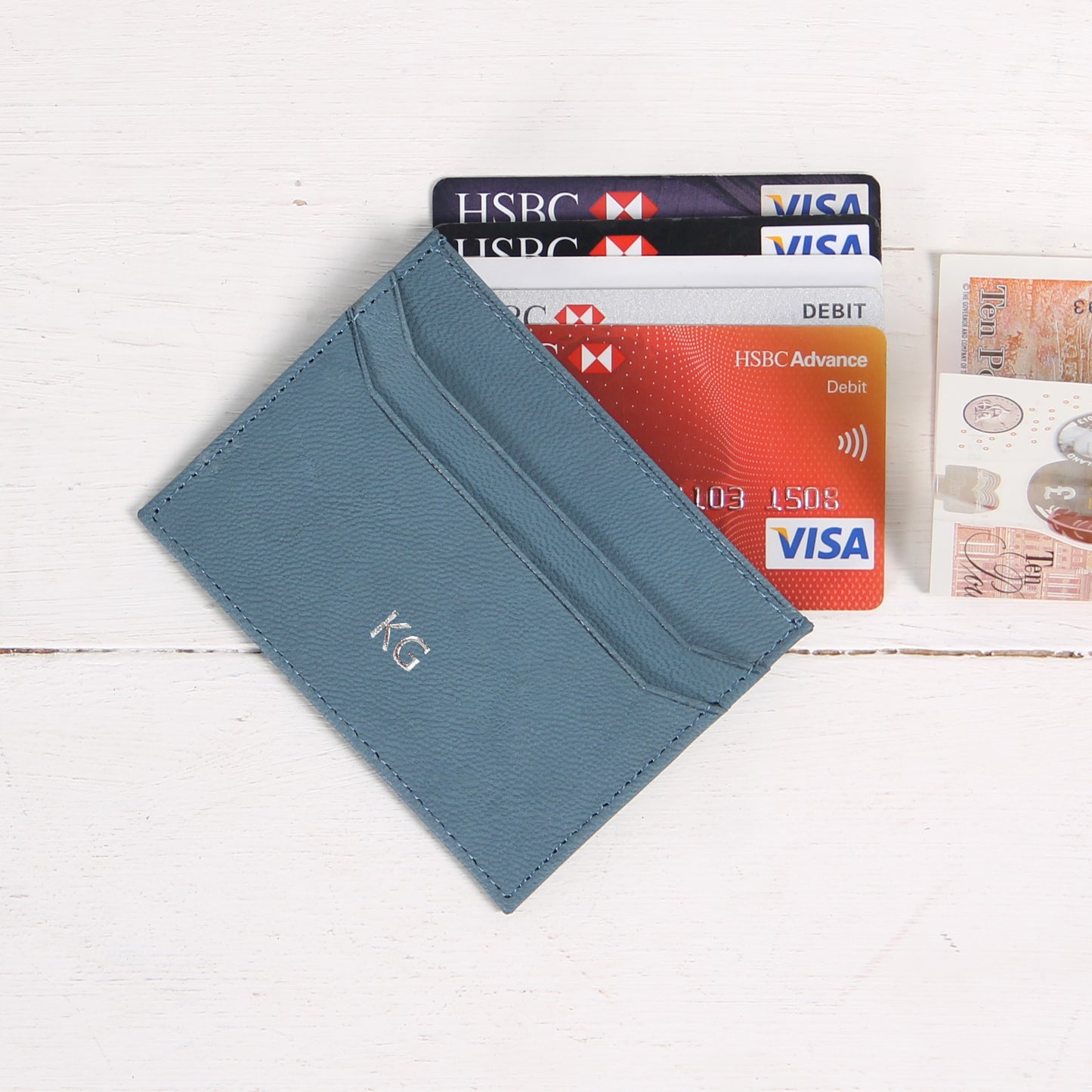 Slim Card Wallet Personalized Card Holder