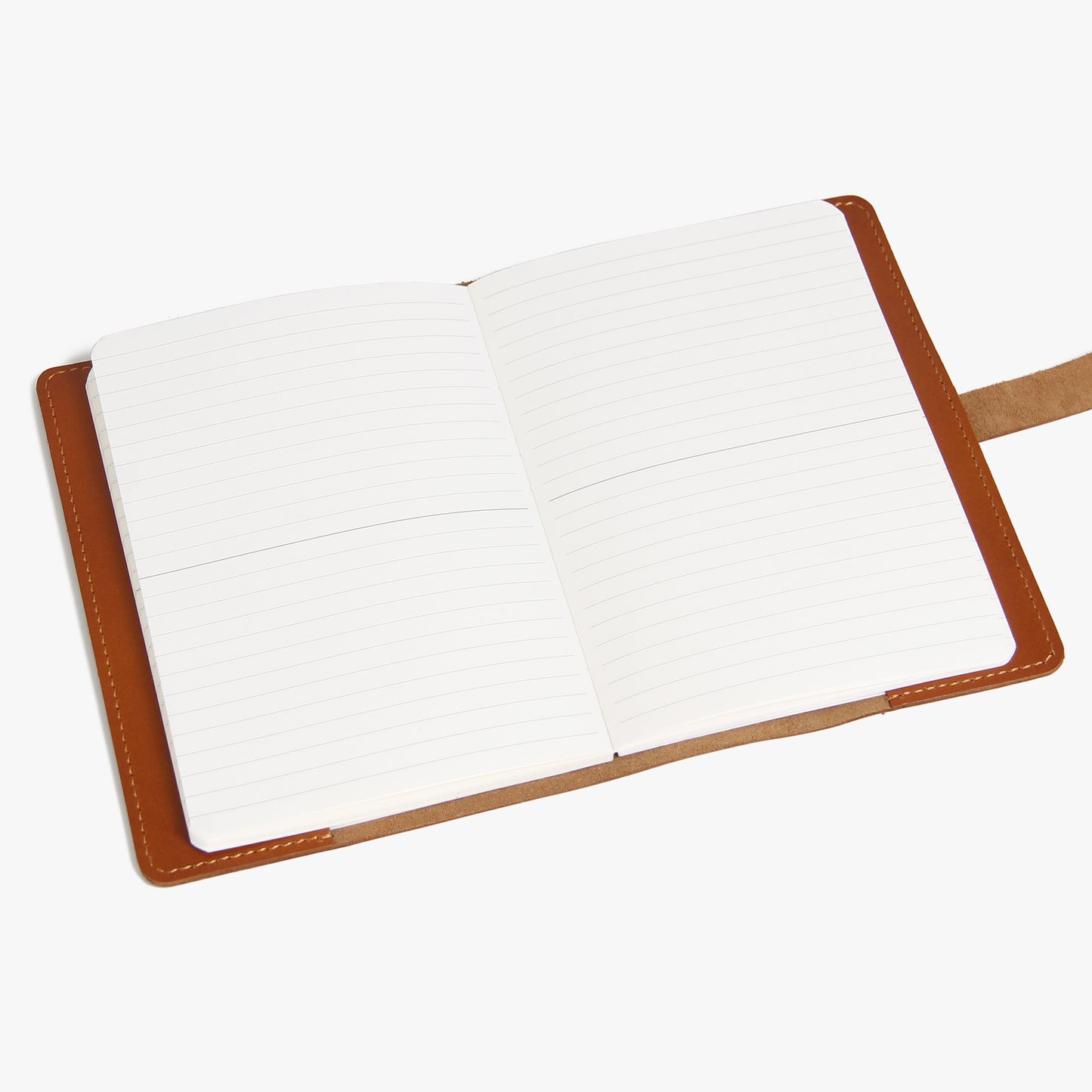 A5 Notebook Personalised Leather Journal Flap Closure