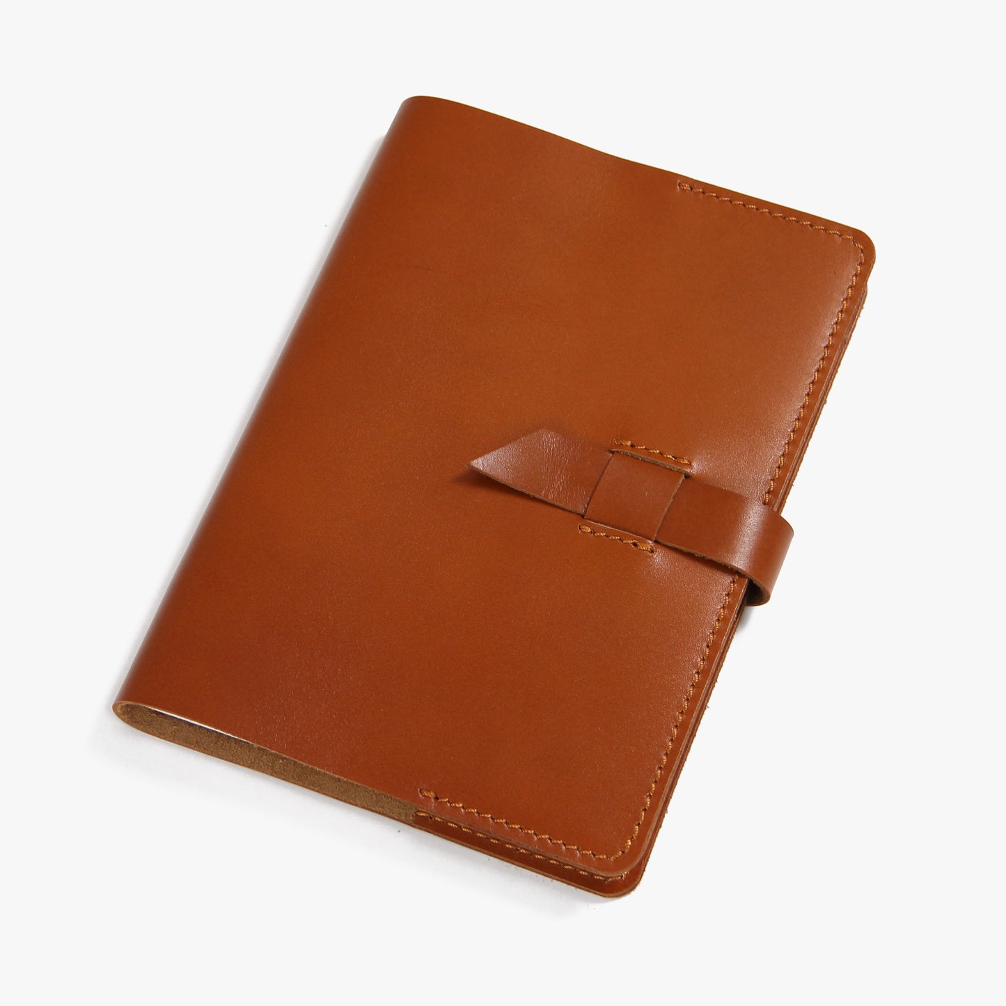 A5 Notebook Personalised Leather Journal Flap Closure