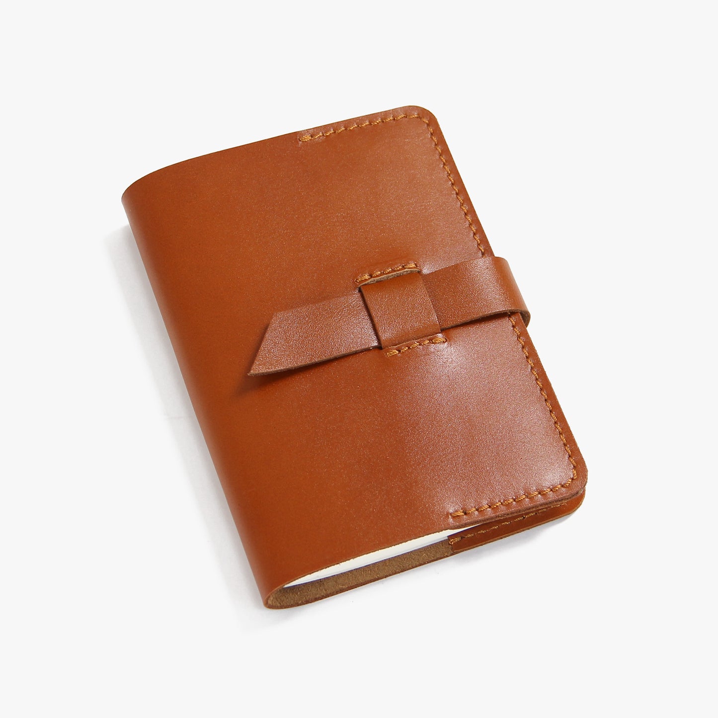 Leather Journal A6 Personalised Notebook Leather Flap Closure