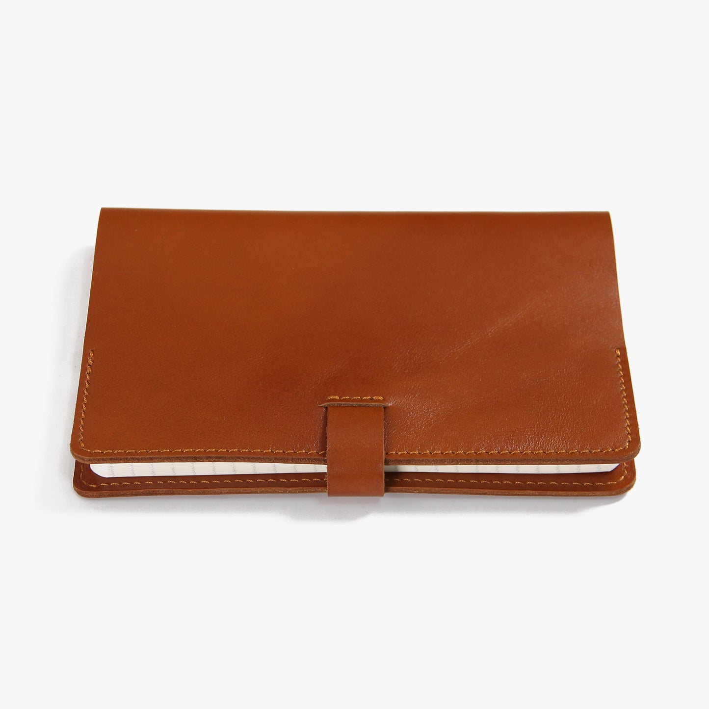 A5 Notebook Personalised Leather Journal Flap Closure